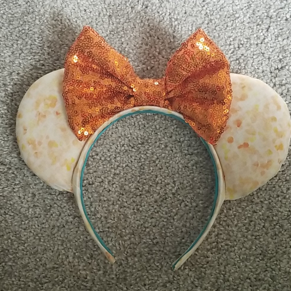 Orange bow ears